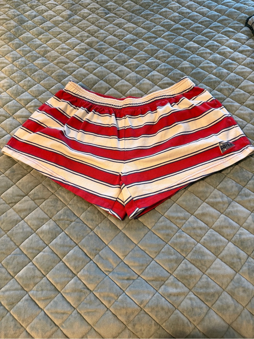PARKE Coastal Striped Shorts - size L